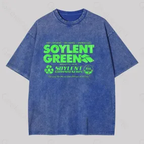 100% Organic Soylent Green Geek Washed T-shirt