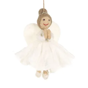 Angel Hanging Christmas Decoration by Felt So Good