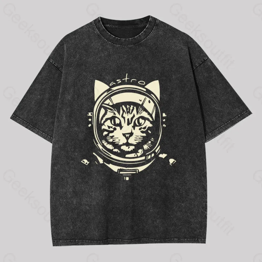 Astro Cat Washed T-shirt