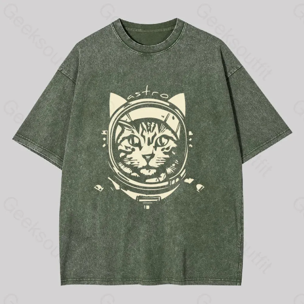 Astro Cat Washed T-shirt