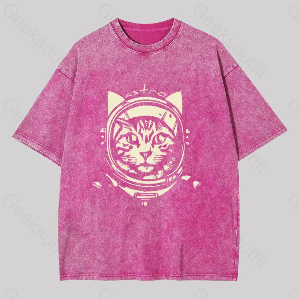 Astro Cat Washed T-shirt