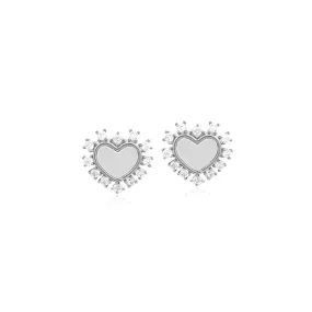 Heart Mother of Pearl Earrings