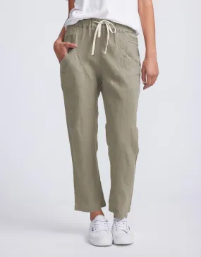 Luxe Linen Pants - Khaki