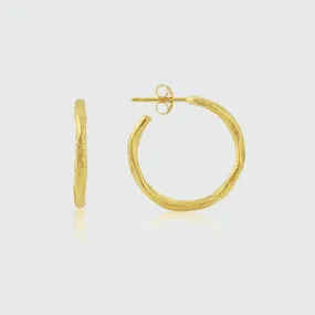 Olivera Piccolo Gold Vermeil Hoop Earrings