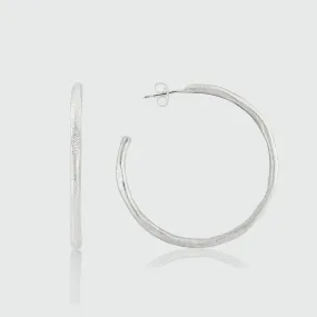 Olivera Sterling Silver Large Hoop Earrings