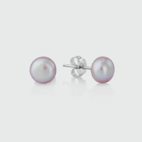 Seville Pink Freshwater Pearl Stud Earrings